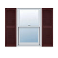 Bordeaux Vinyl Louver Shutters D455
