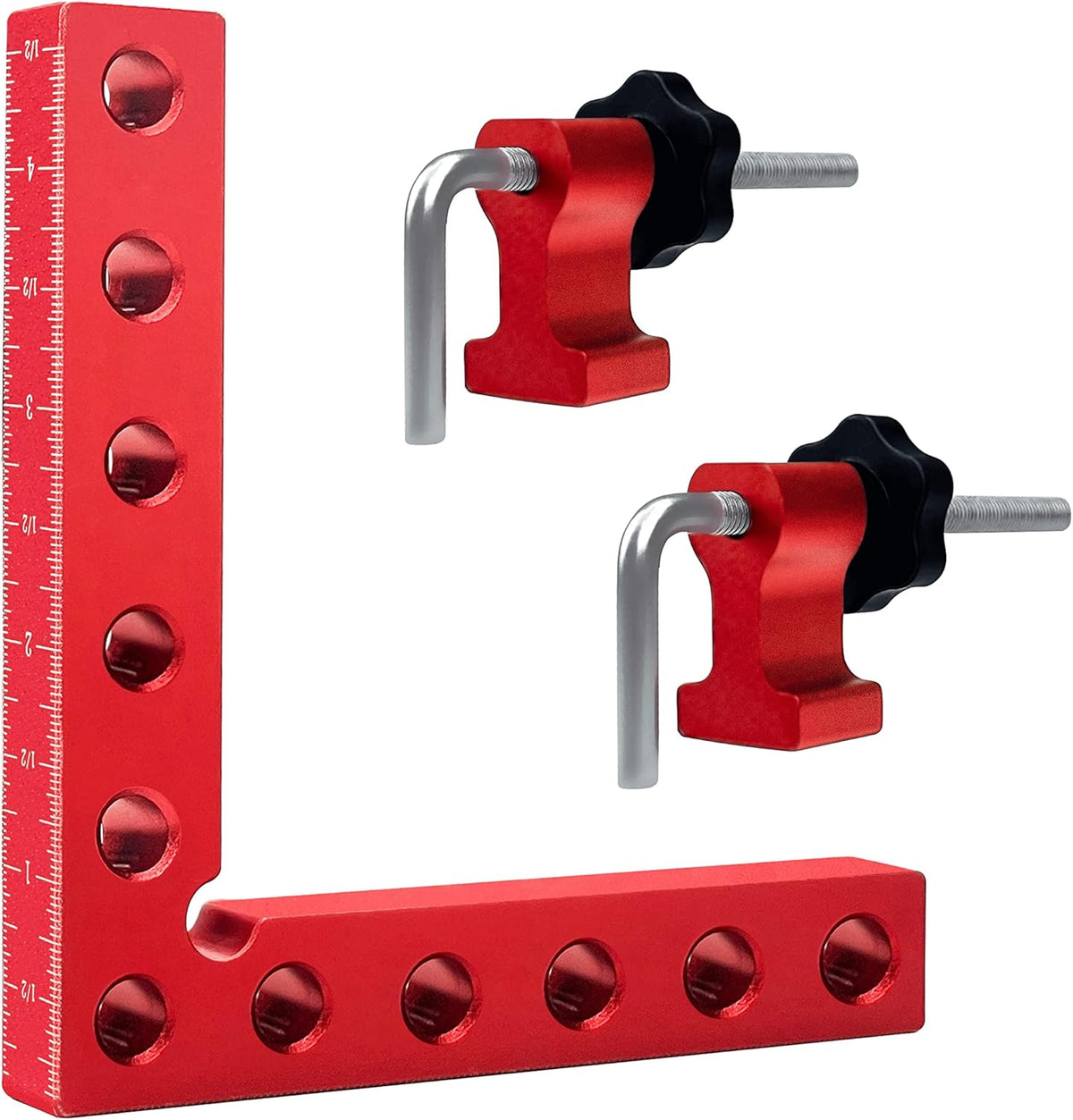 4 Pack 5.5 inch Aluminum 90 Degree Positioning Squares Q7415