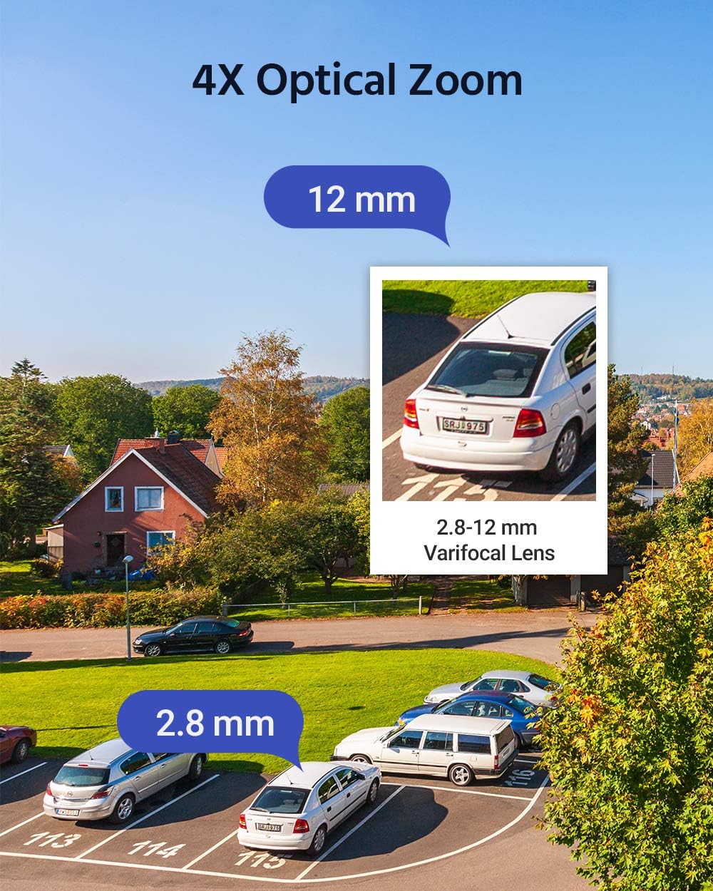 4MP PoE IP PTZ Dome Security Camera with 4X Optical Zoom B267