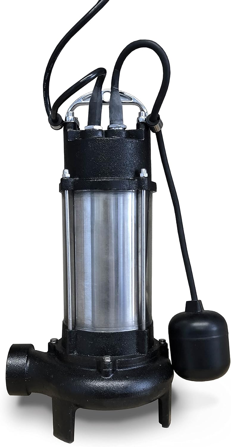1HP 230Volt Stainless Steel Cast Iron Grinder Pump with Float Switch Y3884