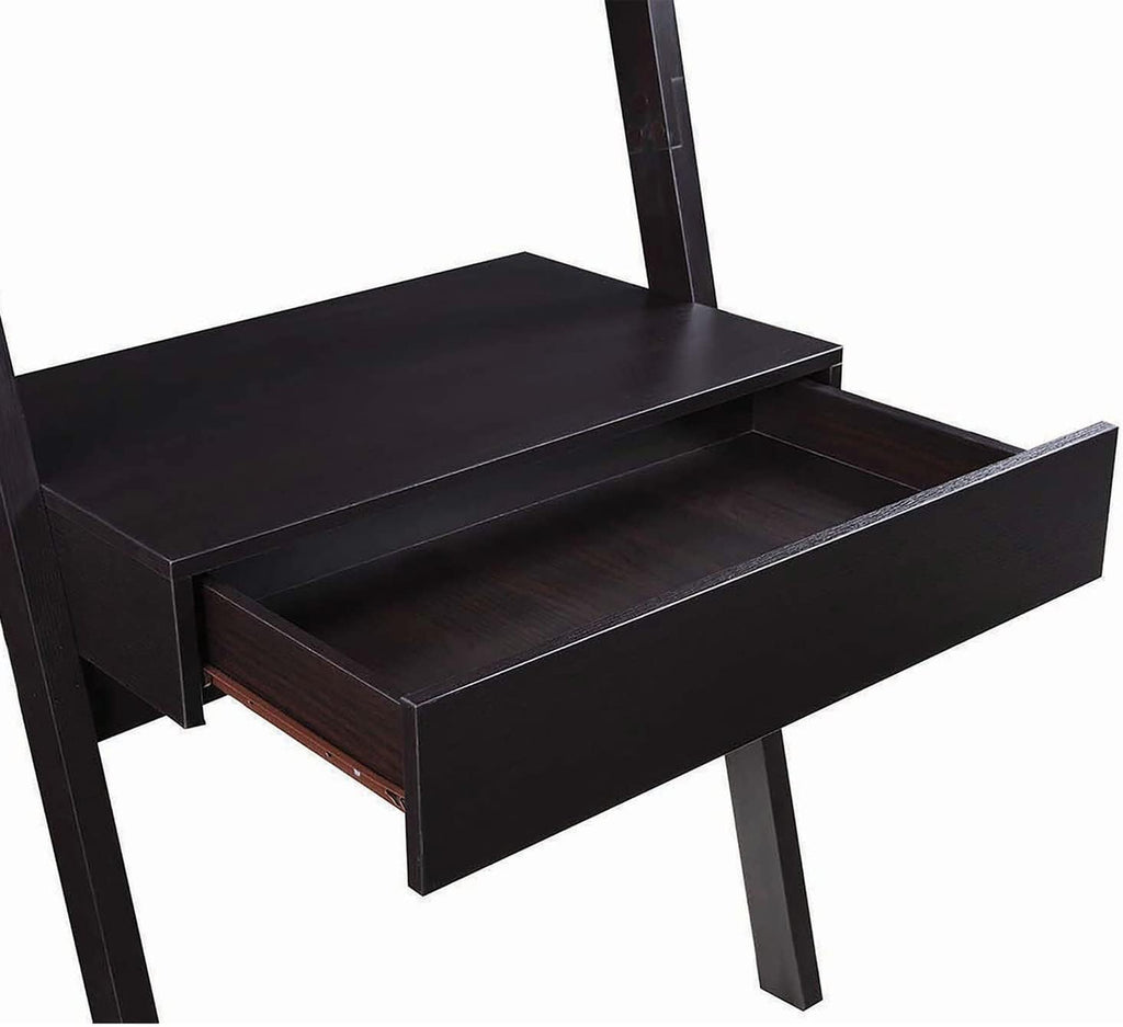 Brown Wall Leaning Ladder Writing Desk B94662