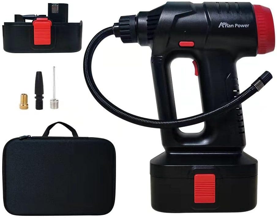12V Cordless Tire Inflator Air Compressor with Digital Pressure Gauge U87649