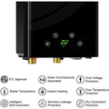18KW Black Electric Tankless Water Heater with Digital Display and Remote Control R114