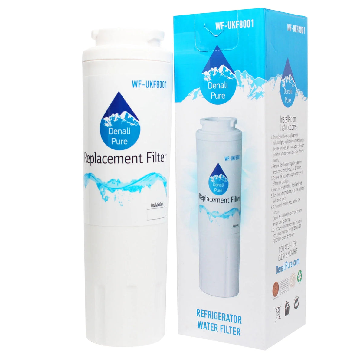4-Pack Replacement Refrigerator Water Filter Cartridge Z613008