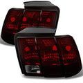 Dark Red Tail Lights Brake Lamps Left + Right Side Replacement Pair B424997