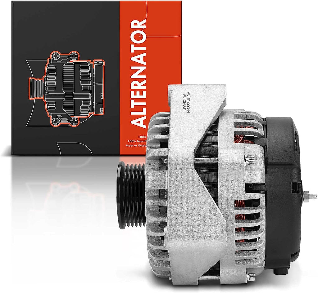 Alternator Compatible with Chevy Silverado 1500, Avalanche 1500, GMC Sierra 1500, Cadillac Escalade U545