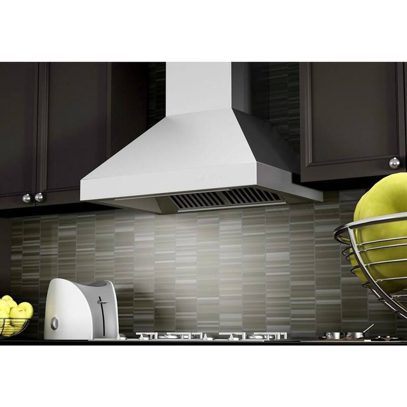 36 in. 500 CFM Convertible Wall Mount Range Hood in Stainless Steel C4395