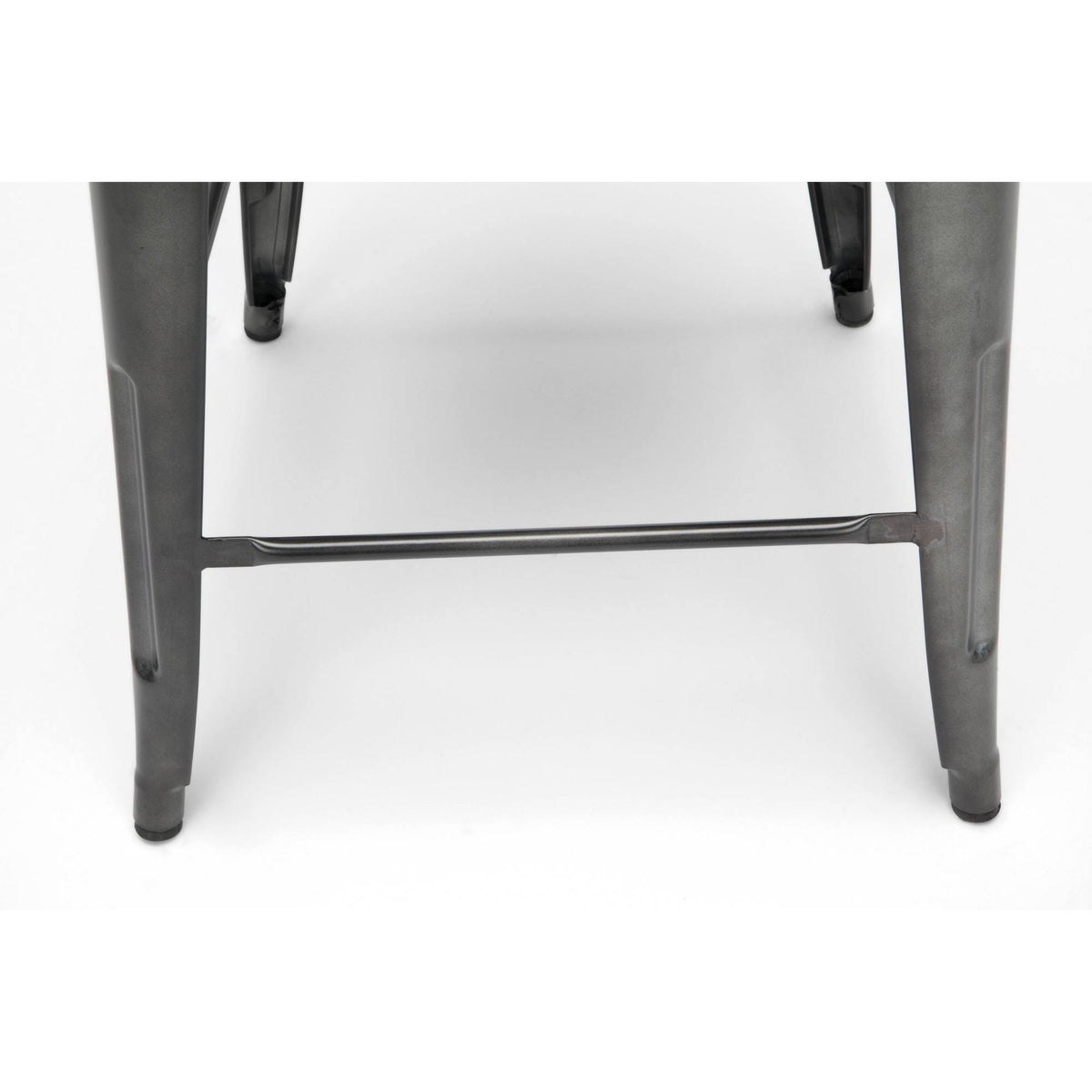 Industrial Modern 4 Pack 26x22 High Back Metal Bar Stools with Solid Ash Wood Seats H1420