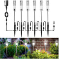 6 Pcs 4.8W LED Pathway Lights IP65 Waterproof Cool White 6000K M517321