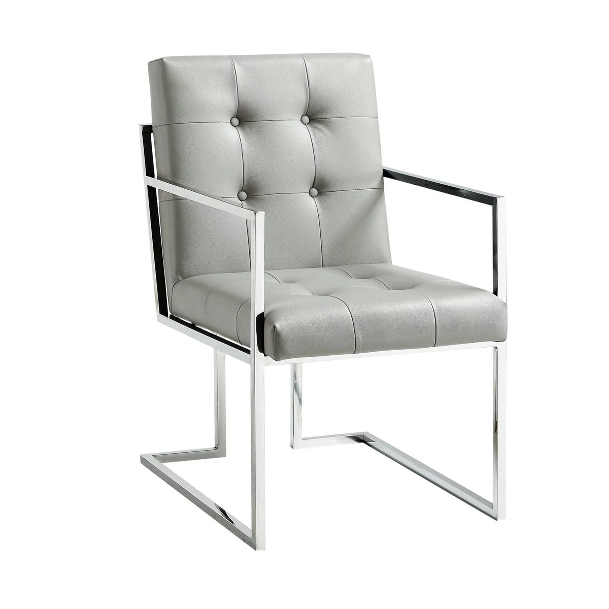 Faux Leather Dining Arm Chair Set of 2 V92989