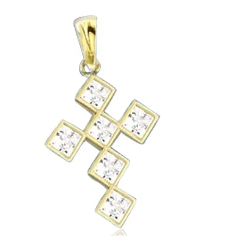 Artificial Princess Cut Diamond Pendant Y7430