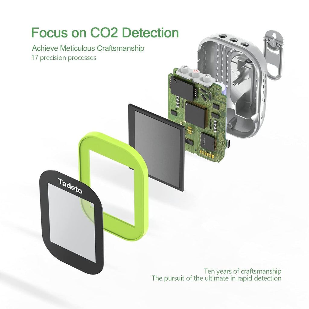 3 in 1 CO2 Monitor with Temperature Humidity G7874
