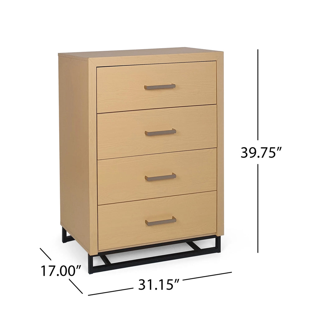 2 Piece 4 Drawer Dresser and Nightstand Set A27451