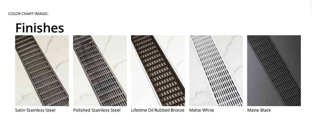 60 inch Drain Grate - Bronze Y404