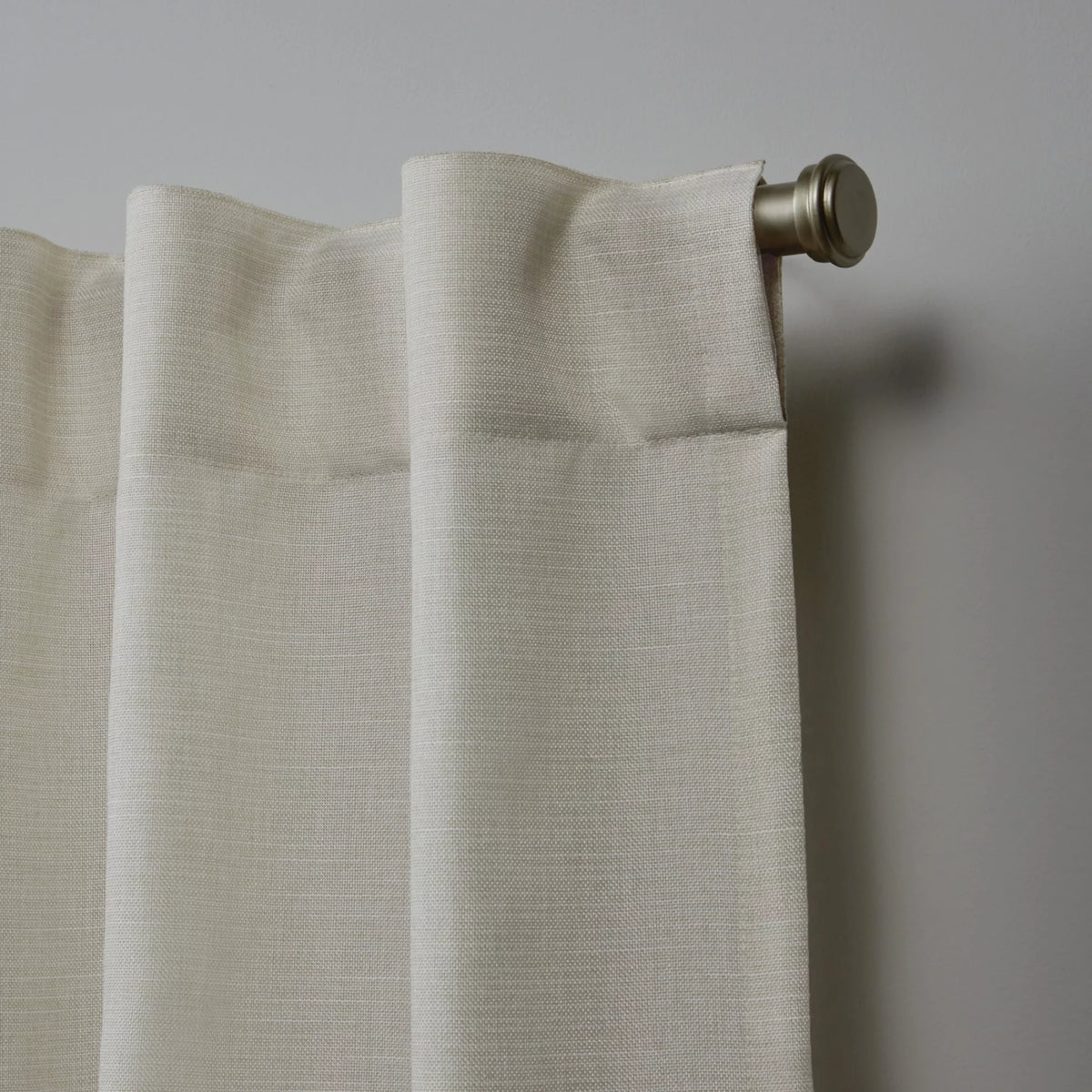 Faux Linen Slub Textured Hidden Tab Rod Pocket Light Filtering Curtain Panel Pair 54"x96" C761