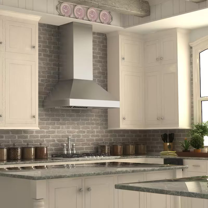 36 in. 500 CFM Convertible Wall Mount Range Hood in Stainless Steel C4395