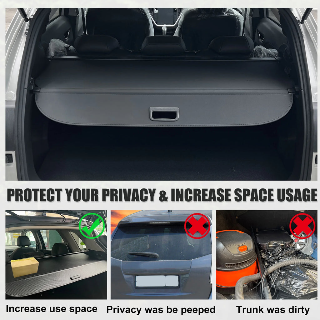 Retractable Cargo Cover for Subaru XV SUV Rear Trunk Shade Black N81773