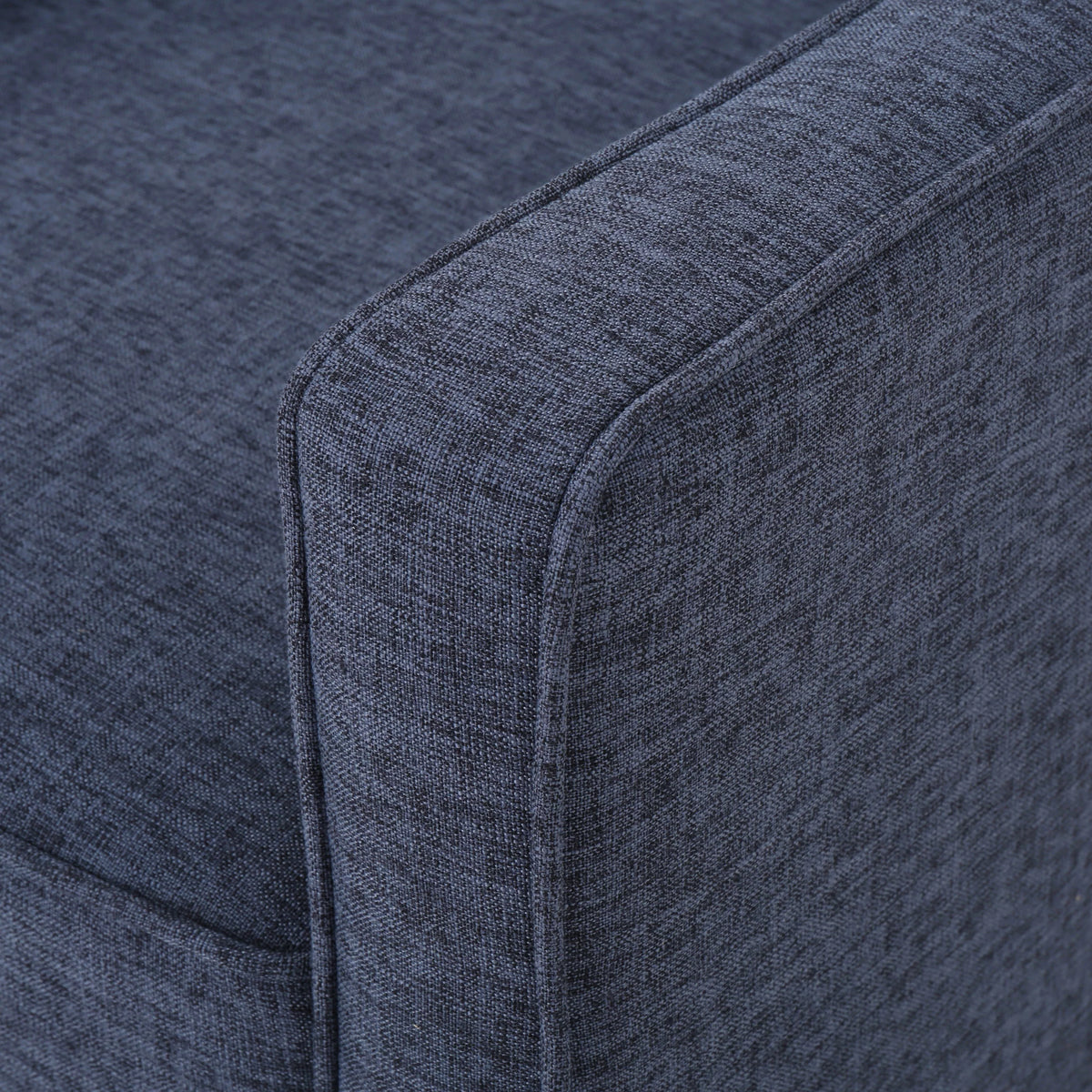 Dark Blue Tufted Fabric Recliner G237959