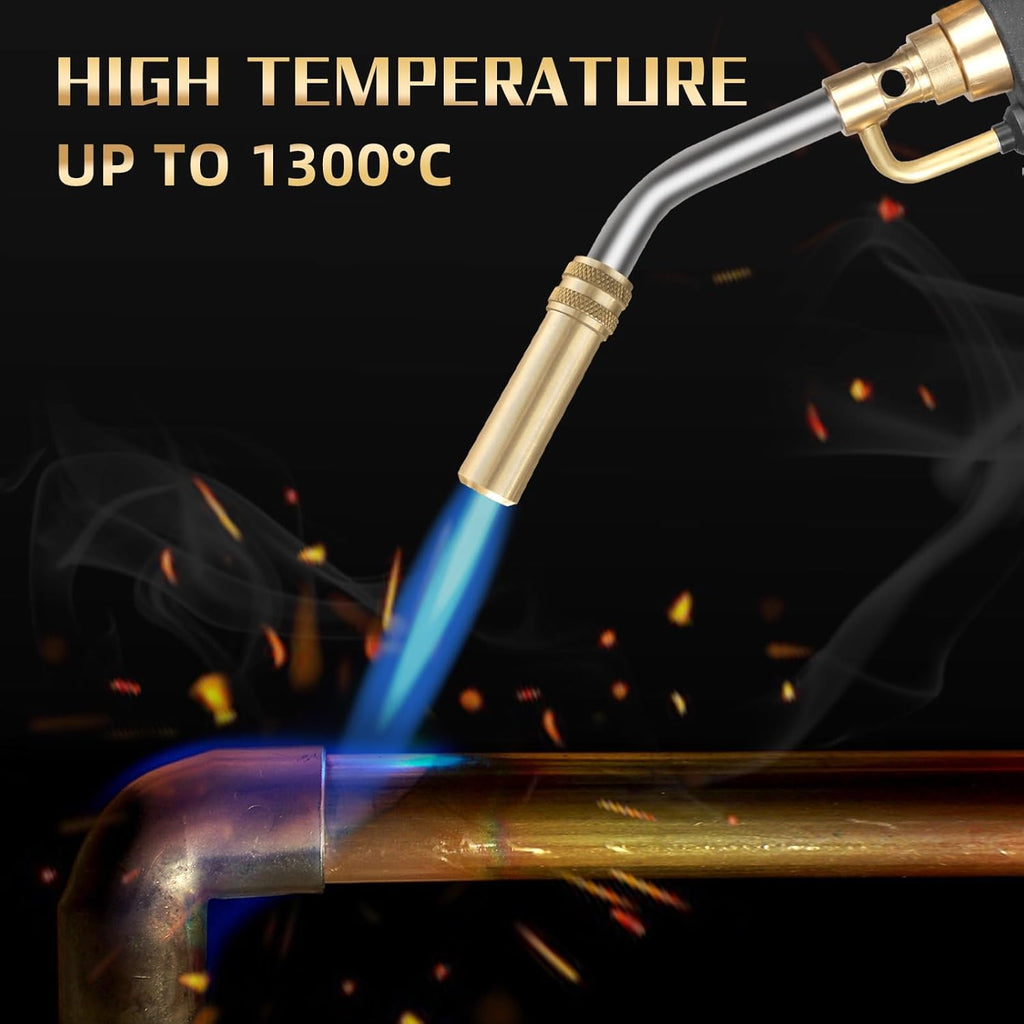 Propane Torch Head with Igniter for MAP, MAPP and Propane Y45368