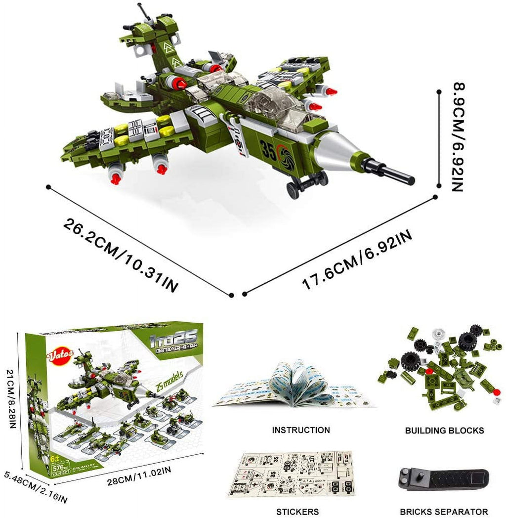 576 PCS 25-in-1 STEM Building Blocks Kits R350612