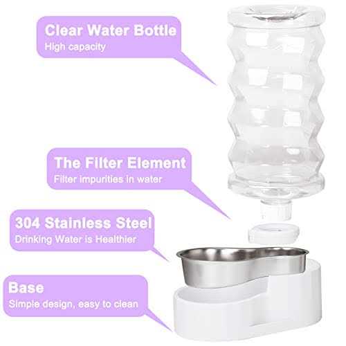 Automatic BPA-free Stainless Steel Pet Waterer E422120