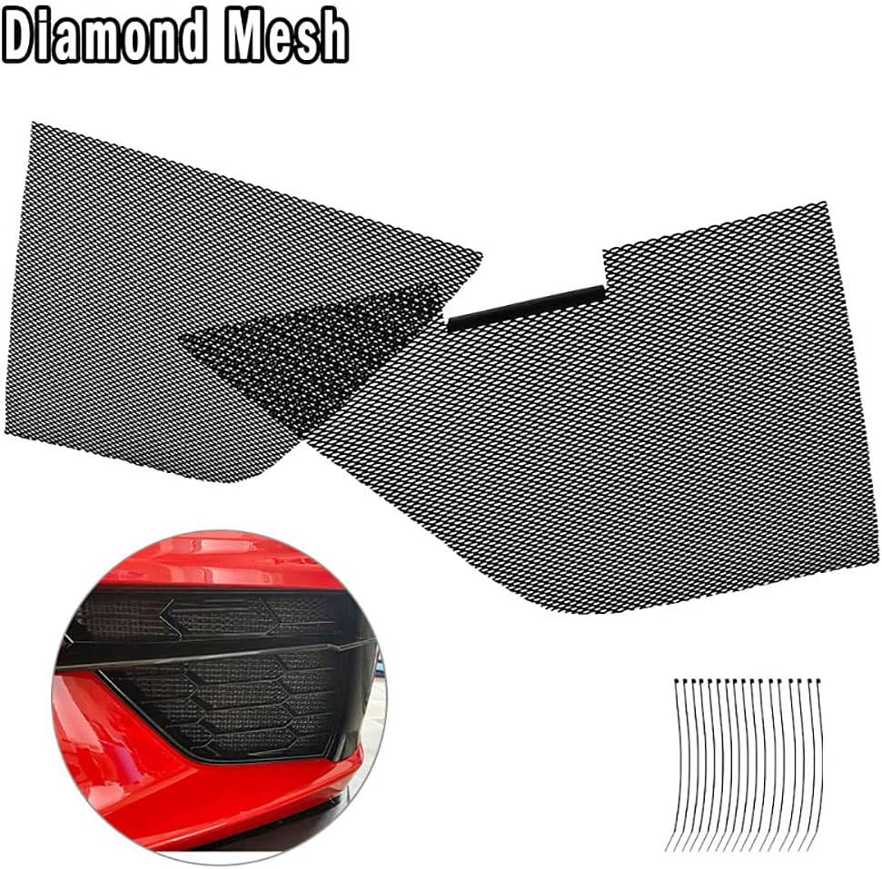 2Pcs Aluminum Car Grille Mesh Set for Corvette C8 2020-2022 E125291