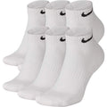 White 6 Pair Low Training Socks V73733