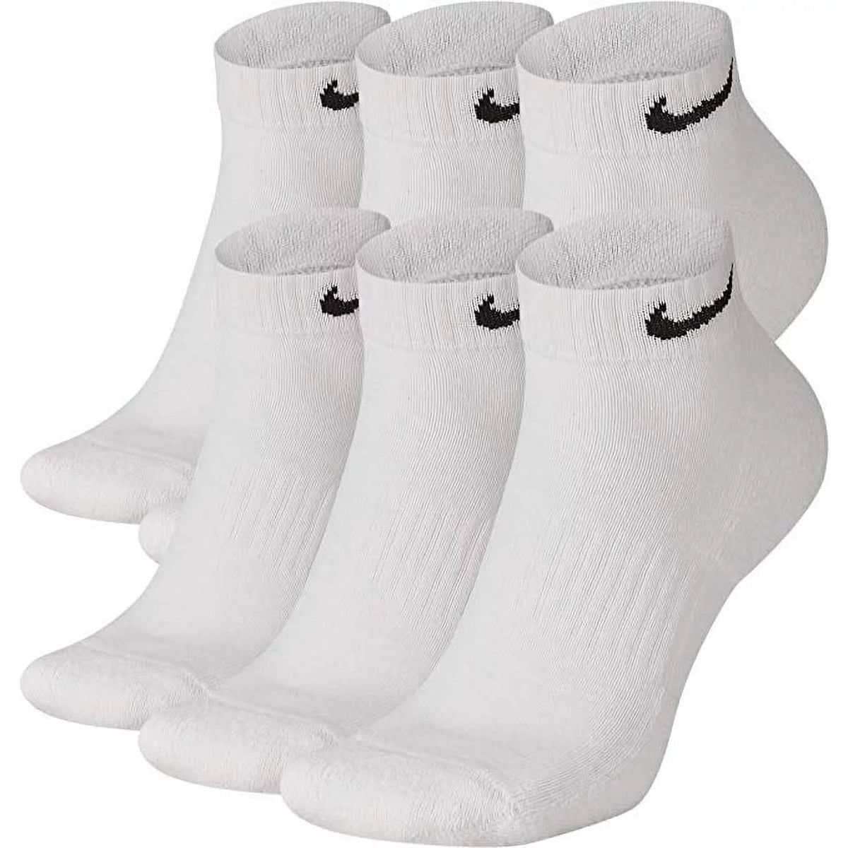 White 6 Pair Low Training Socks V73733
