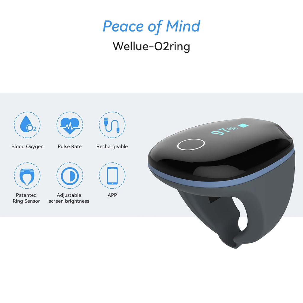 Rechargeable Bluetooth Pulse Oximeter with Reminder J56308