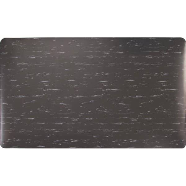 3 x 5 ft. Gray Black White Vinyl Mat V34405