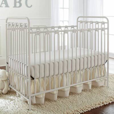 Alabaster White 3-in-1 Convertible Portable Crib L44624