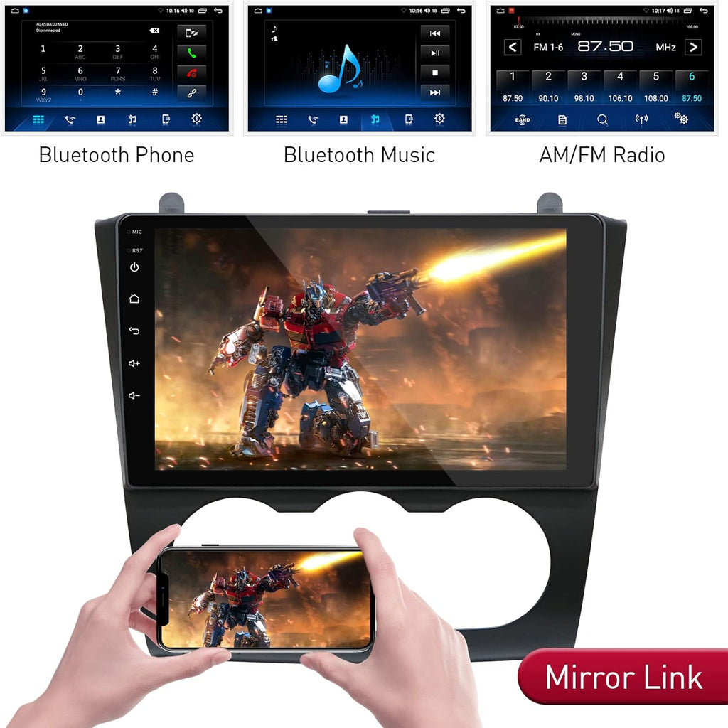 Car Radio Navigation Stereo with Carplay Android Auto Bluetooth FM AM RDS AHD Rear View Camera F508234