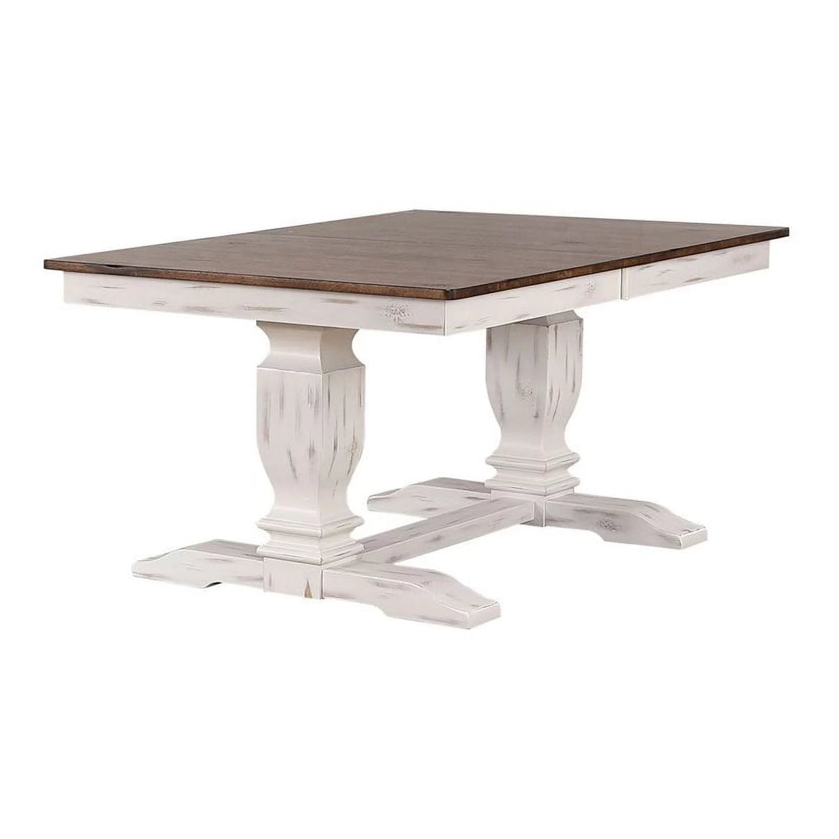 Double Pedestal Wood Dining Table L78236