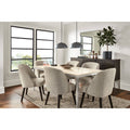 Modern Cora Side Chair in Tatum Moss with Charcoal Legs Green Brown Performance Fabric C20771