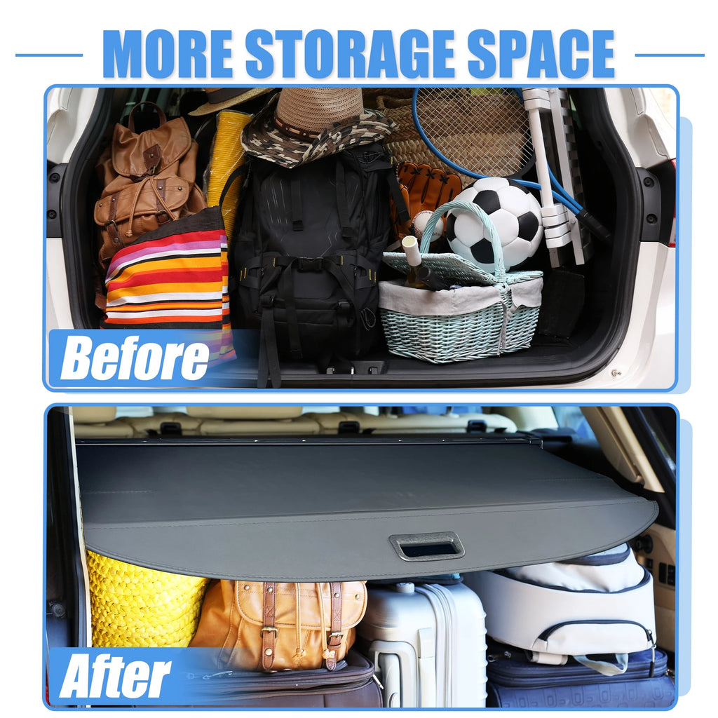 Retractable Cargo Cover for Subaru XV SUV Rear Trunk Shade Black N81773