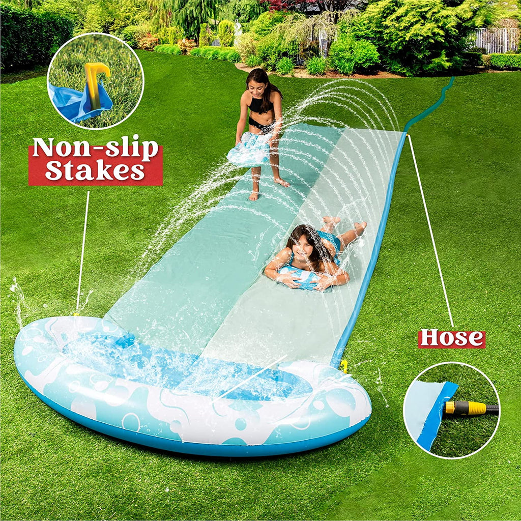 20ft 2 Person Bubble Water Slide with 2 Boogie Boards S391534