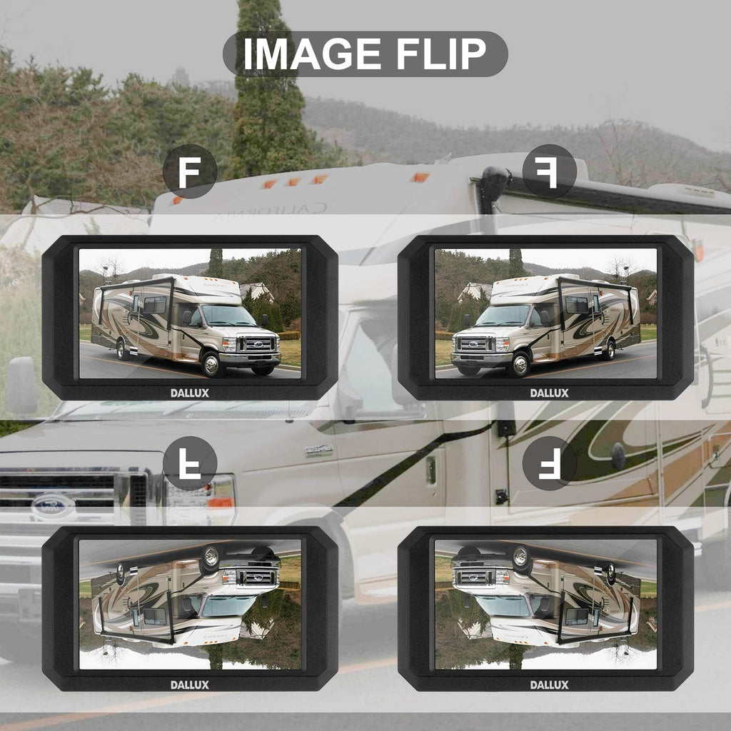 Wireless Backup Camera with 5 Inch Monitor and HD 1080P Night Vision Waterproof Camera C61457