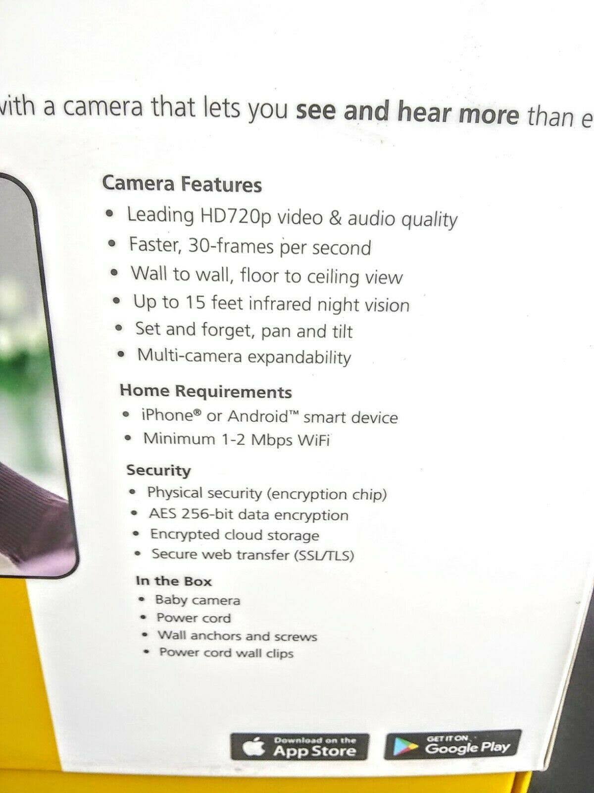 HD WiFi Baby Monitor J801095