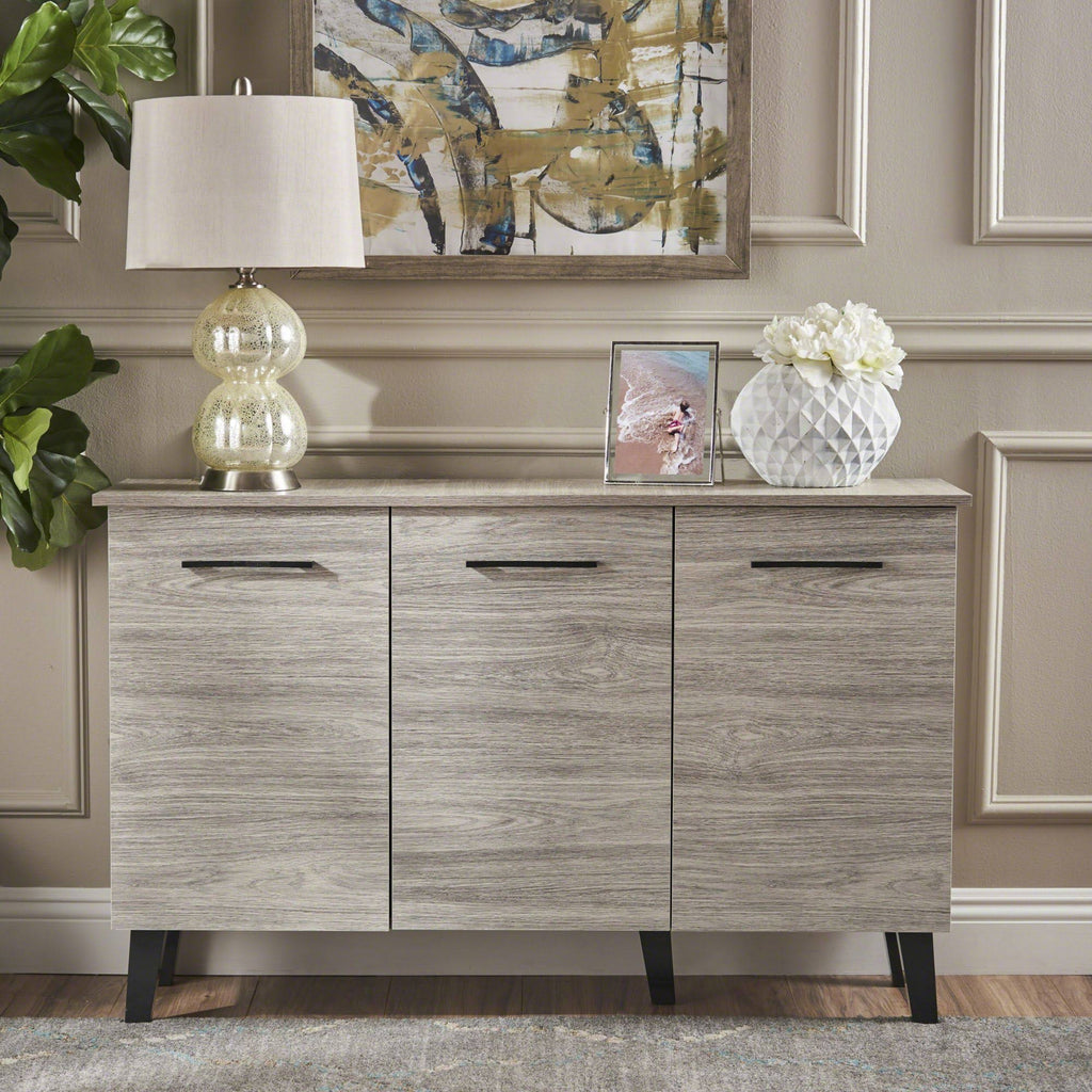 Charcoal Gray and Black Contemporary Rectangular Cabinet Z3222