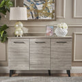 Charcoal Gray and Black Contemporary Rectangular Cabinet Z3222