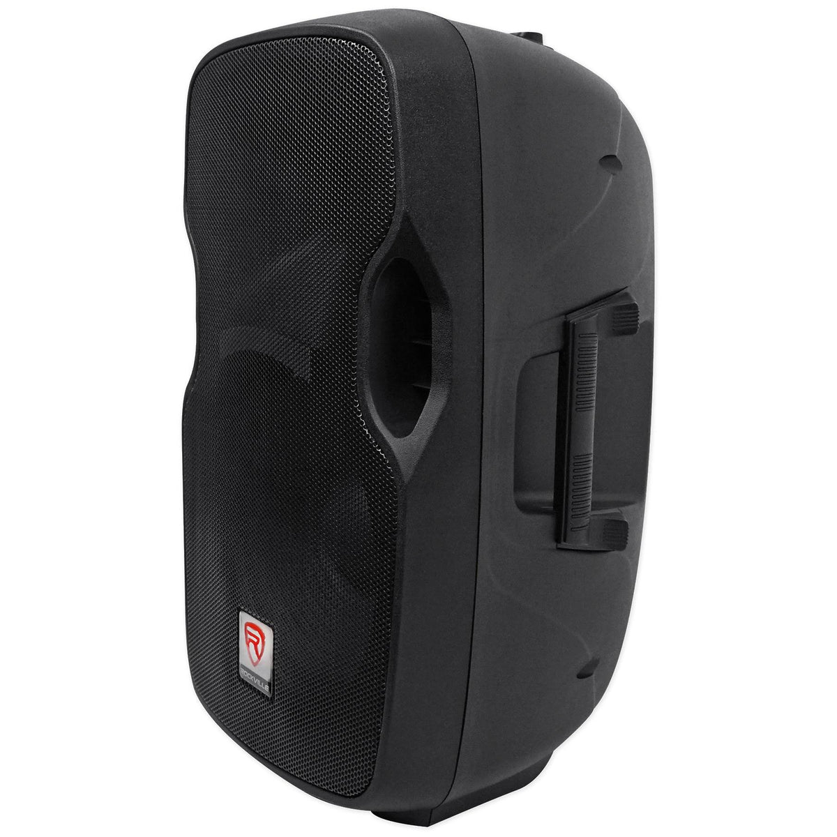 12x22 Powered 600W DJ PA Speakers with Bluetooth and Stands L4785