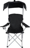 Black Canopy Lounge Chair with Cup Holder E446393