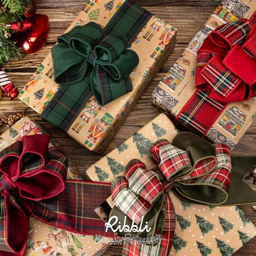 4 Rolls 30 x 120 inch Brown Kraft Christmas Wrapping Paper F943646