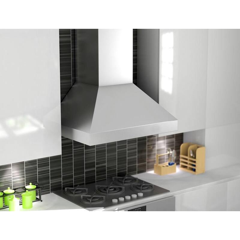36 in. 500 CFM Convertible Wall Mount Range Hood in Stainless Steel C4395