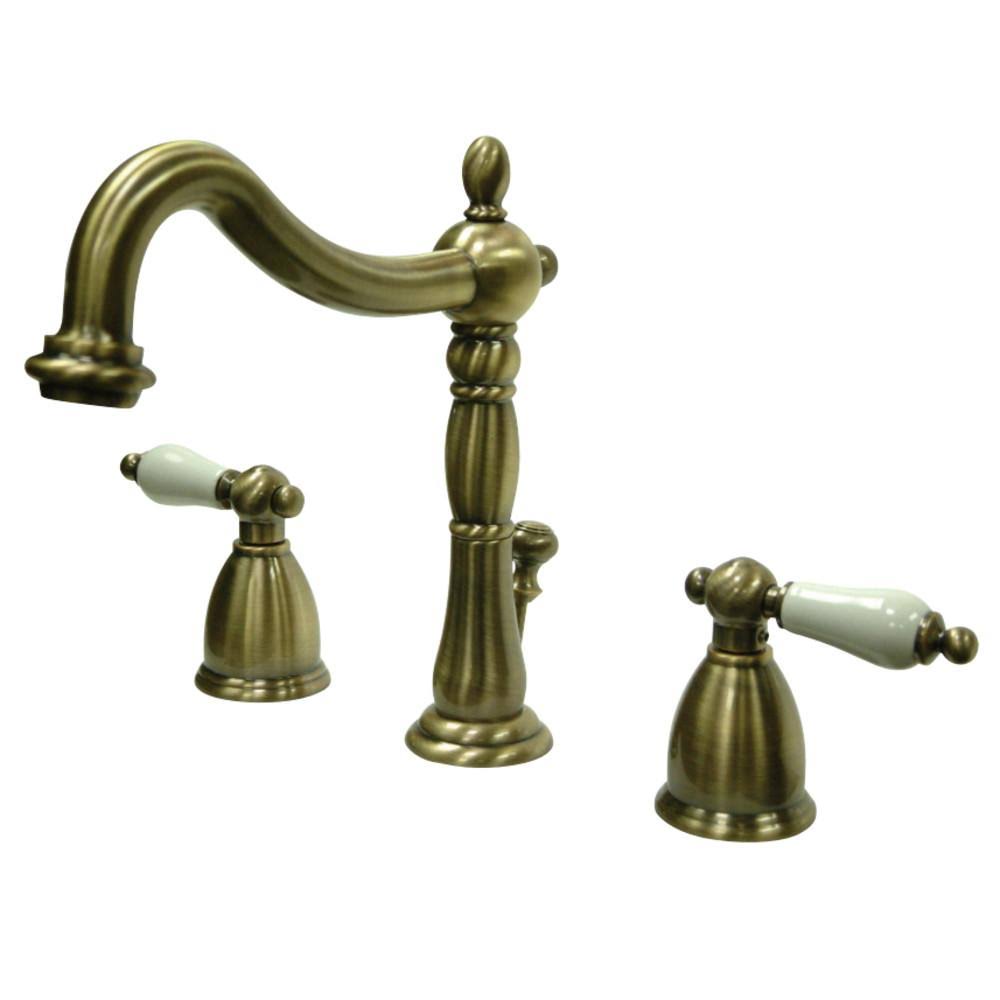 8x22 Widespread Bathroom Faucet, Brushed Nickel I3162