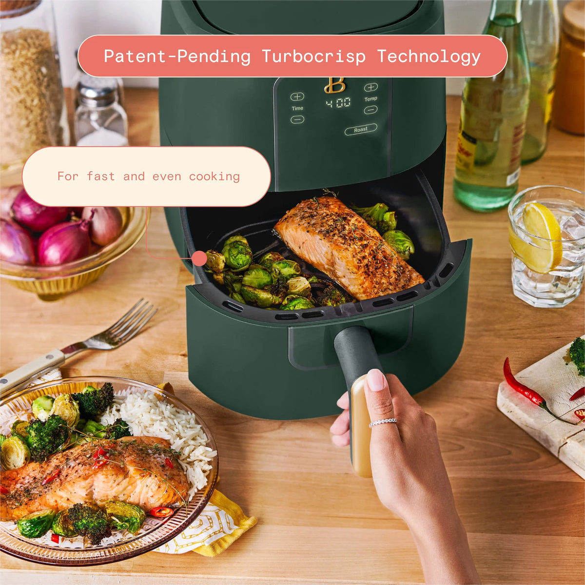 3 Qt White Air Fryer X7425