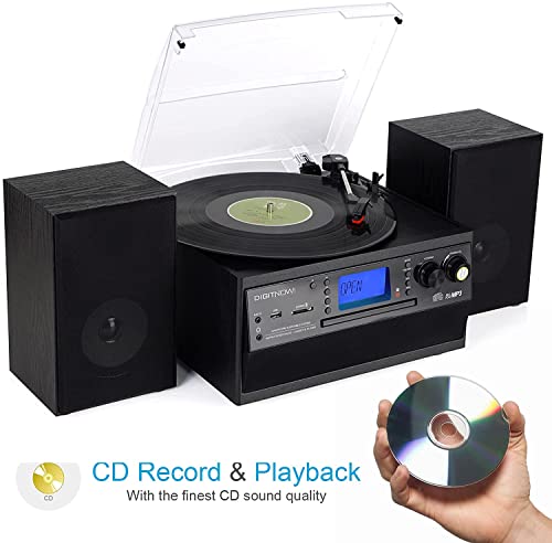 Bluetooth Record Player Turntable with Stereo Speaker R298