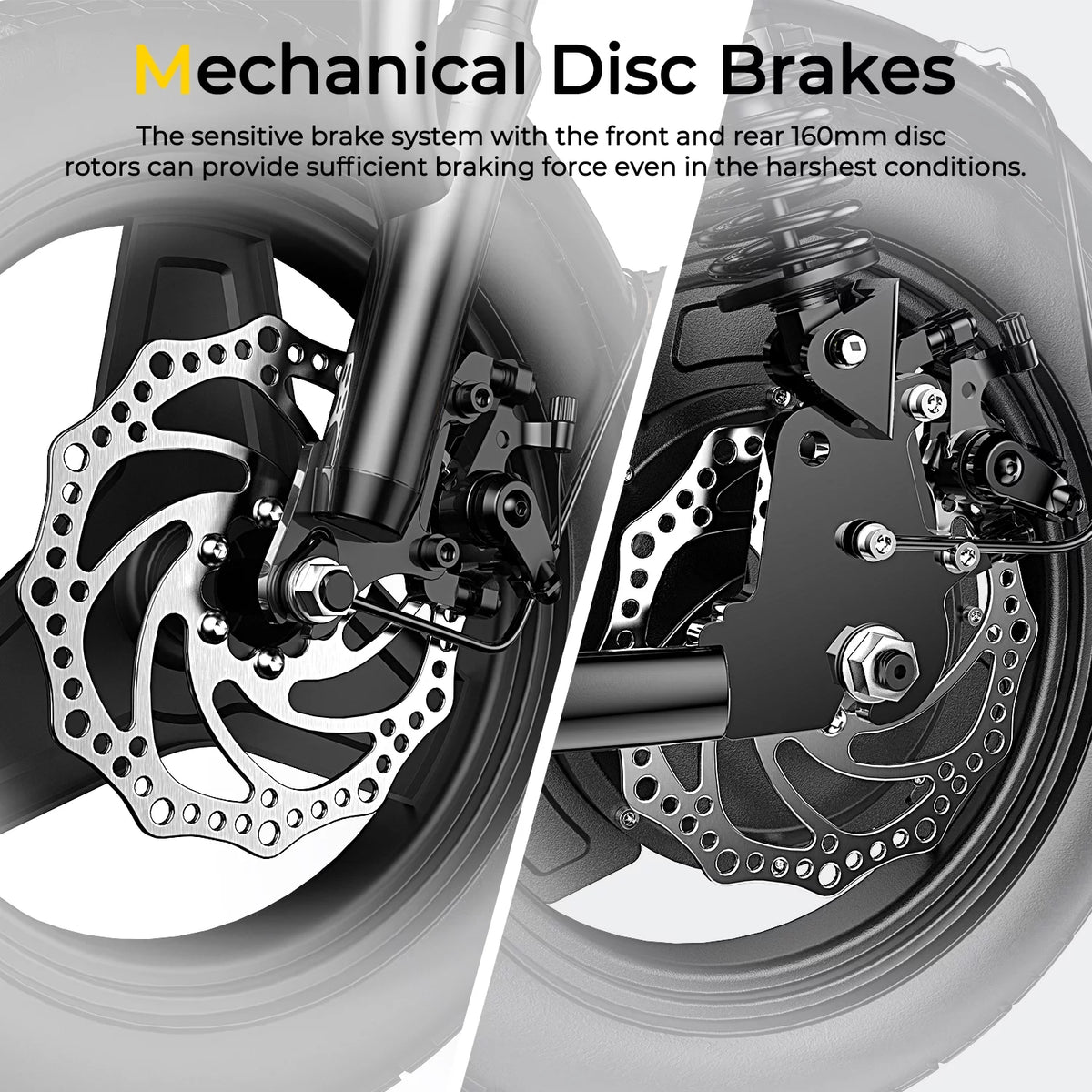 Electric Bike with 400W Motor 48V 13Ah Removable Battery Folding C467