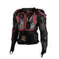 Black L Removable Full Body Armor Motorcycle Jacket V6692