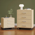 2 Piece 4 Drawer Dresser and Nightstand Set A27451